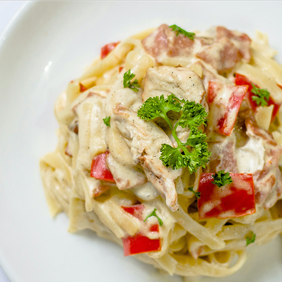 カニクリームパスタ